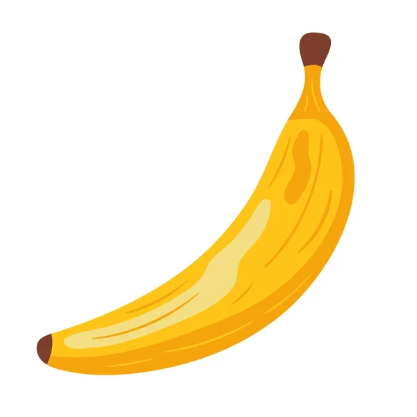 Färsk Banan Frukt Frisk Ikon — Stock vektor