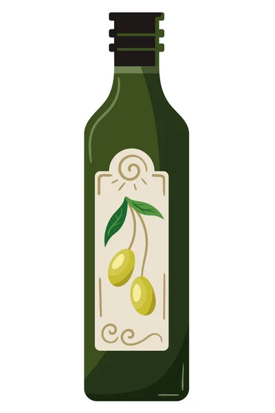 Значок Продукту Пляшки Оливкової Олії — стоковий вектор
