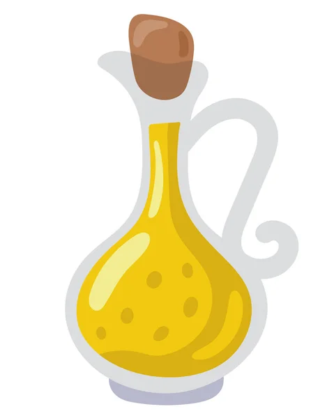 Olive Oil Jar Icon — Stock Vector