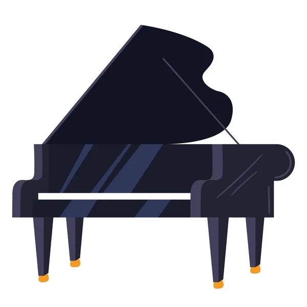Piano Queue Instrument Icône Musicale — Image vectorielle