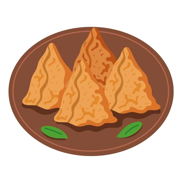 Somoza Indian Food Traditional Icon — Stockový vektor
