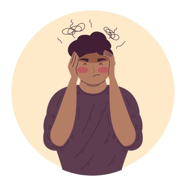 Adam şaşkın ruh hali içinde.