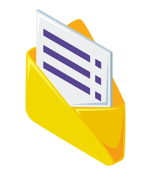 Envelope Mail Open Verzenden Pictogram — Stockvector