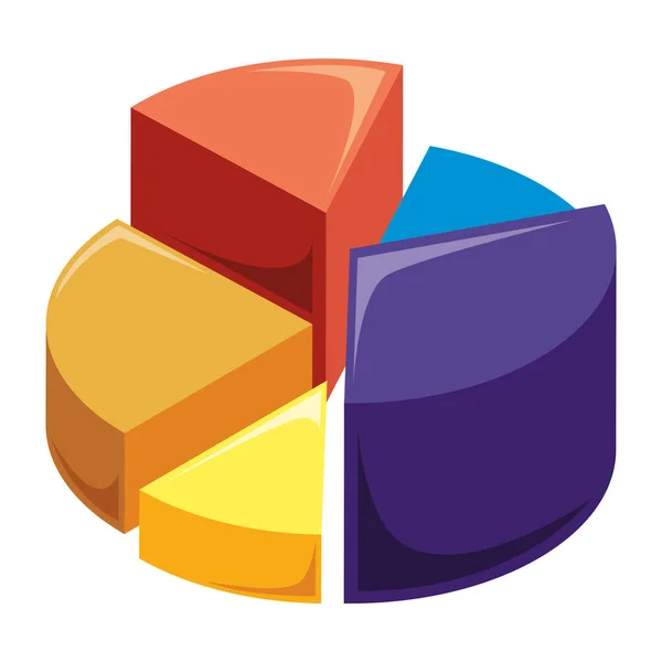 Statistics Pie Infographic Information Icon — Stockvector