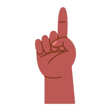 afro el işaret dili simgesi