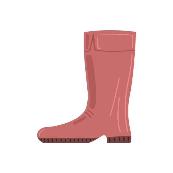 Rubber Boot Gardening Footwear Icon — Stock Vector