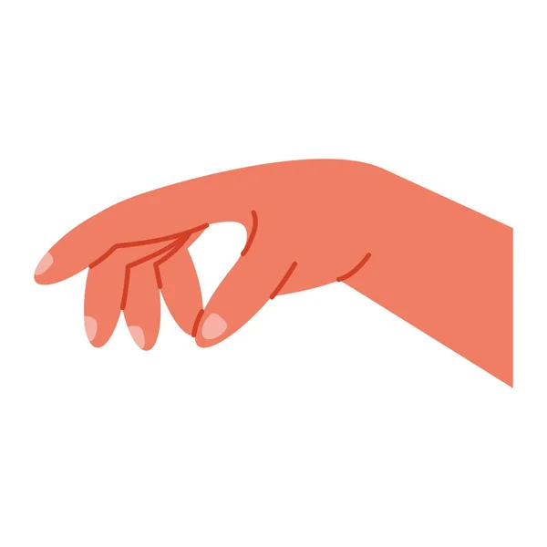 Hand Mänsklig Gest Ikon — Stock vektor