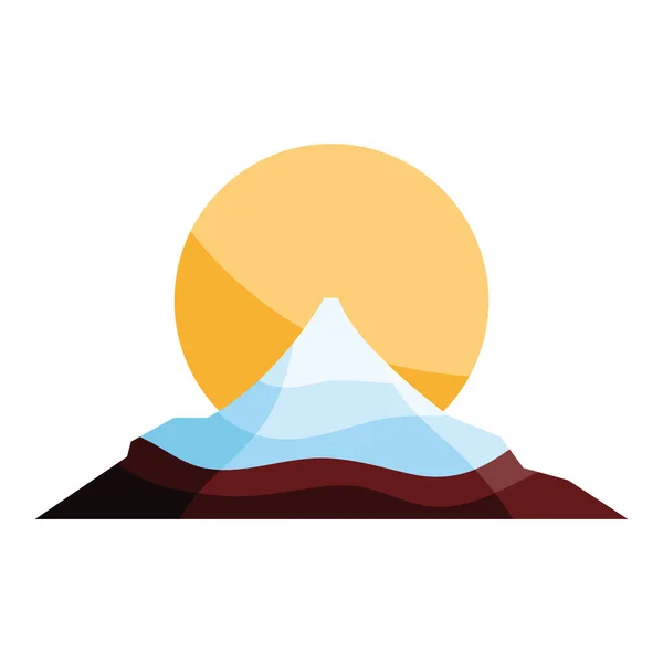 Fuji Mount Japanese Landmark Icon — Image vectorielle