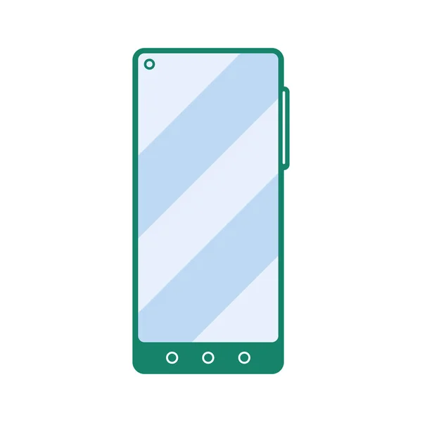 Zelená Ikona Zařízení Smartphone Technologie — Stockový vektor
