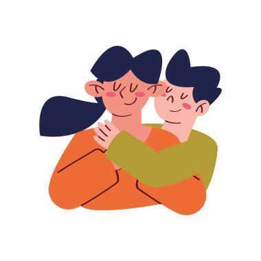 Mutlu anne ve oğul karakterleri