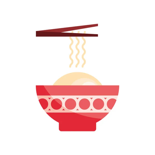 Japon Yemekleri Yemek Çubukları — Stok Vektör