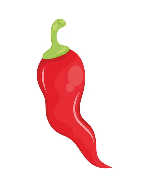 Piment Rouge Nourriture Végétale — Image vectorielle