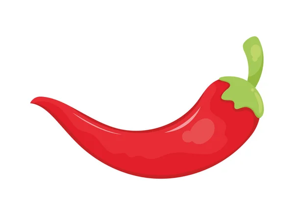 Jalapeno Chilli Pepper Vegetable Icon - Stok Vektor