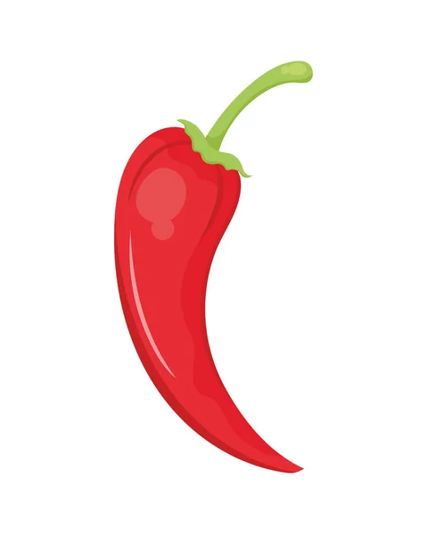 Rode Jalapeno Chili Peper Groente — Stockvector