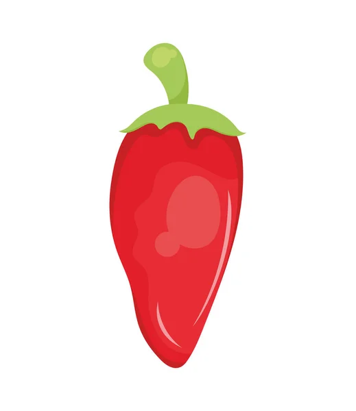 Chilli Pepper Vegetable Isolated Icon — Stock Vector