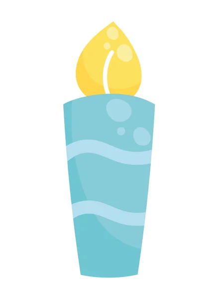 Ikona Urodziny Niebieskiej Świecy — Wektor stockowy