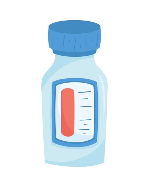 Vaccine Vial Medical Cure Icon — Vetor de Stock