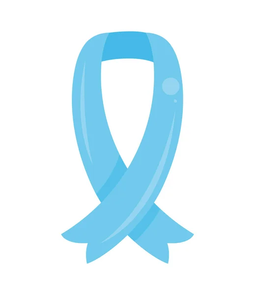 Blue Ribbon Campaign Isolated Icon — Stock Vector