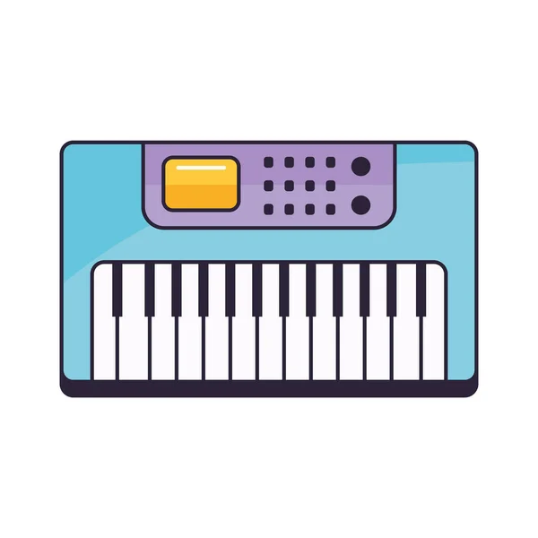 Sintetizador Instrumento Musical Icono Electrónico — Archivo Imágenes Vectoriales