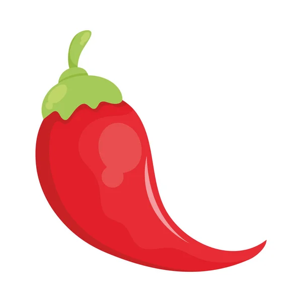 Piment Rouge Icône Légume — Image vectorielle