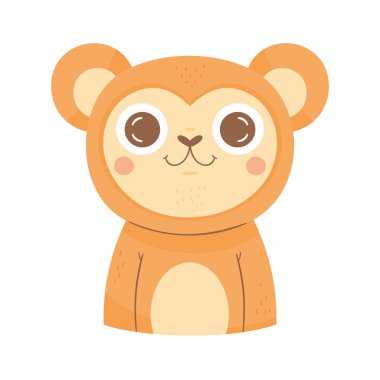 cute monkey animal adorable character