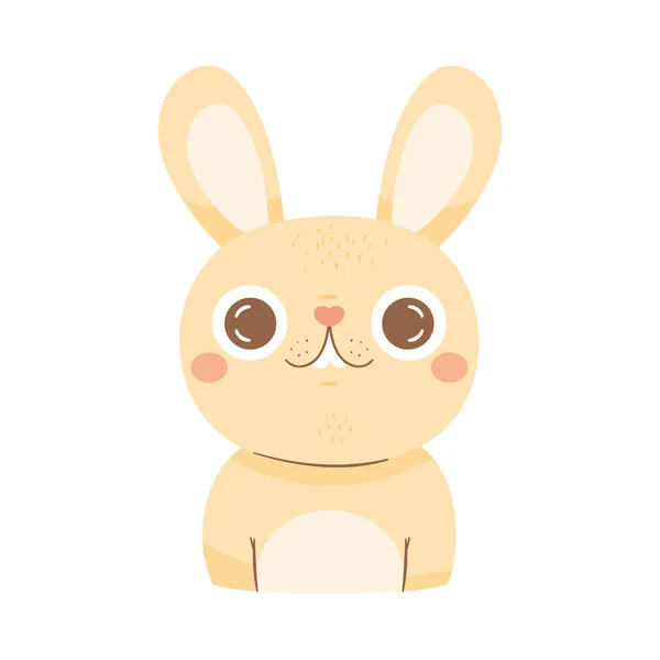 かわいいウサギの動物かわいいキャラクター — ストックベクタ