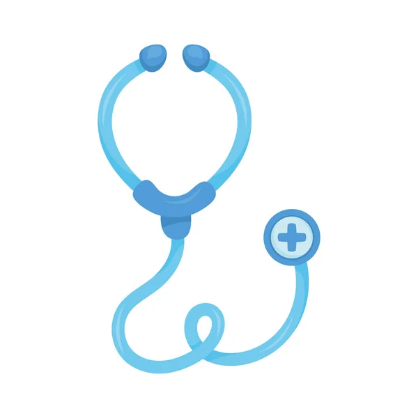Stethoscope Medical Equipment Isolated Icon — Stock Vector