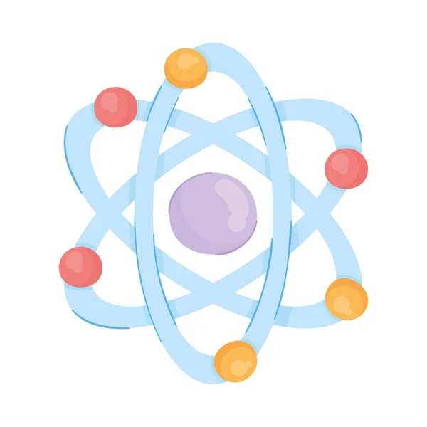 Atomo Molecola Particella Scienza Icona — Vettoriale Stock