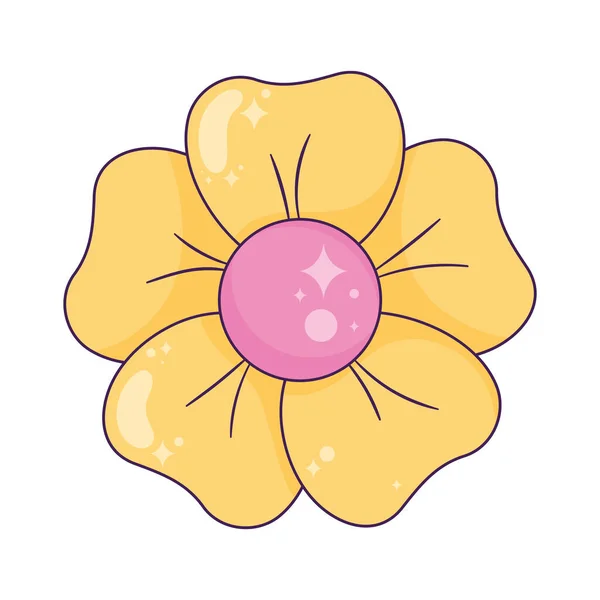 Yellow Flower Garden Decoration Nature — Stockový vektor