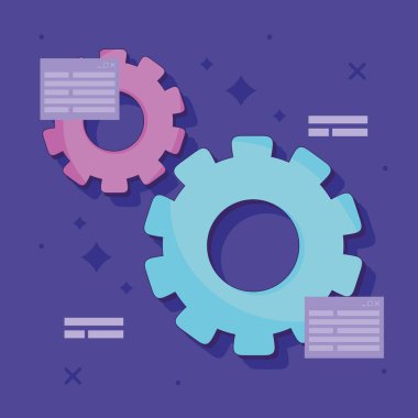 dişli dişli çarkları ayarlama makinesi simgesi