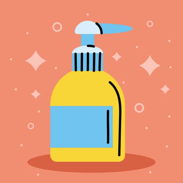 Sıvı Sabun Şişesi Sağlıklı Ürün — Stok Vektör