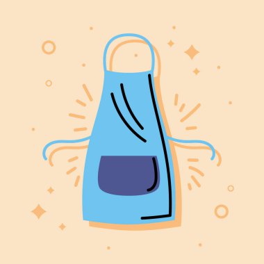 apron house keeping tool icon