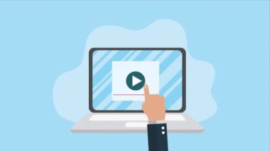 dizüstü bilgisayar taşınabilir aygıt teknisyeni, 4k video animasyonu