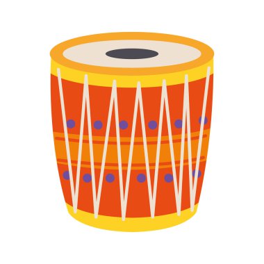 Hint kültürü davul enstrümanı simgesi