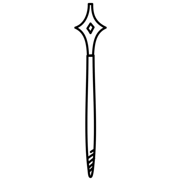 Nadel Nadel Werkzeug Handwerk Symbol — Stockvektor