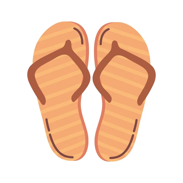 Pembe Parmak Arası Terlik Ayakkabı Aksesuarları — Stok Vektör