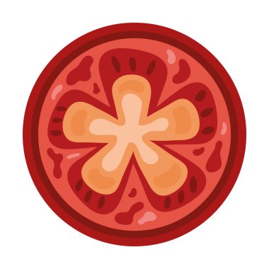 Taze kırmızı domates dilimlenmiş ikon