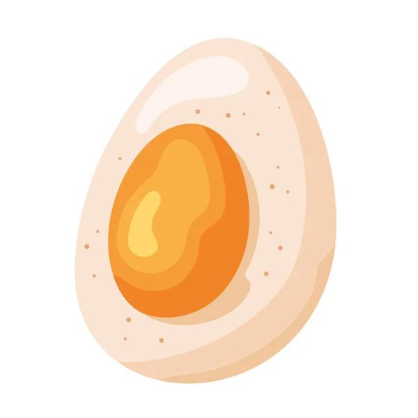 Яйце Варена Їжа Здорова Ікона — стоковий вектор