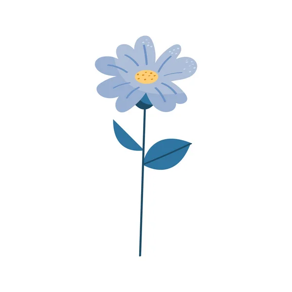 Blue Flower Garden Decoration Nature — 图库矢量图片