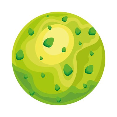 Gezegen uzayı simgesi izole edildi