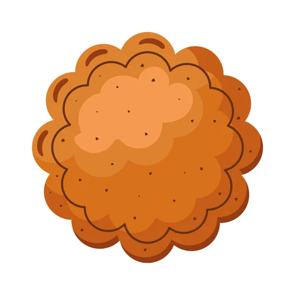 クッキー焼き漫画のアイコンを隔離 — ストックベクタ
