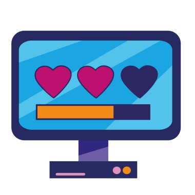 Video oyunu bilgisayar simgesi izole edildi