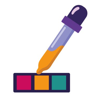 grafik tasarım renk simgesi izole edildi