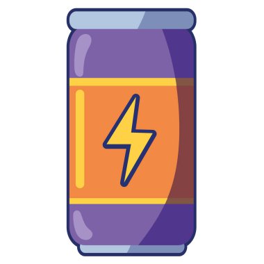 İzole edilmiş bir konserve kutusunda enerji içeceği