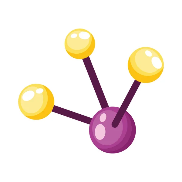 Ikone Der Wissenschaft Molekül Chemie Ikone Isoliert — Stockvektor