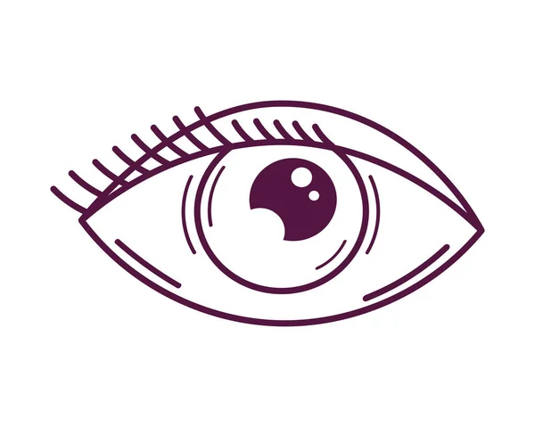 Ögonikon Symbol Ikon Isolerad — Stock vektor