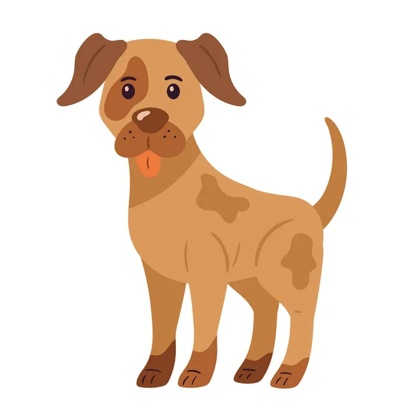 Petit Terrier Assis Animal Domestique Icône — Image vectorielle