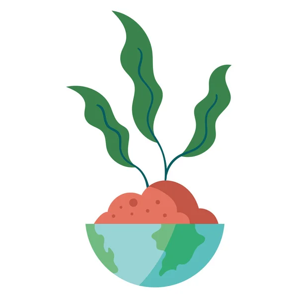 Ikone Des Organischen Wachstums Isoliert — Stockvektor