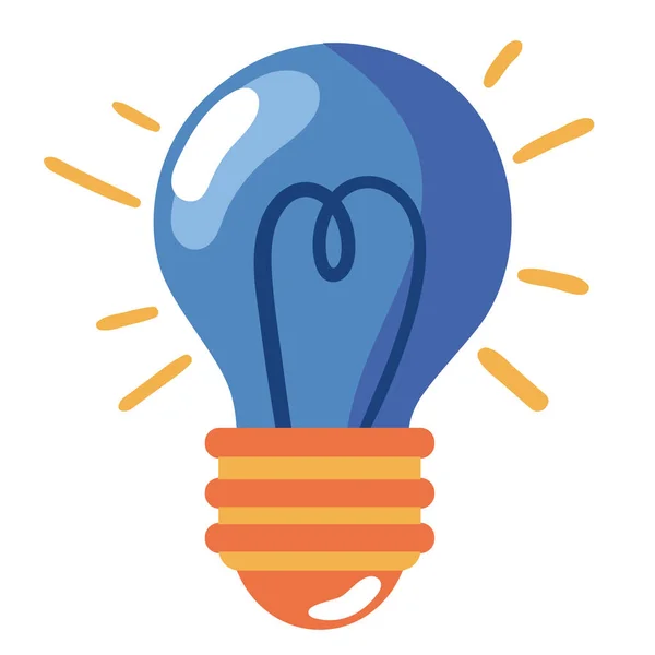 Bright Shiny Ideas Fuel Successful Icon Isolated — Stock Vector