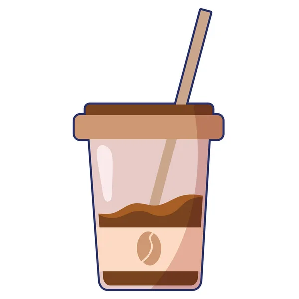 Energiegetränk Ikone Für Kaffeetassen Isoliert — Stockvektor